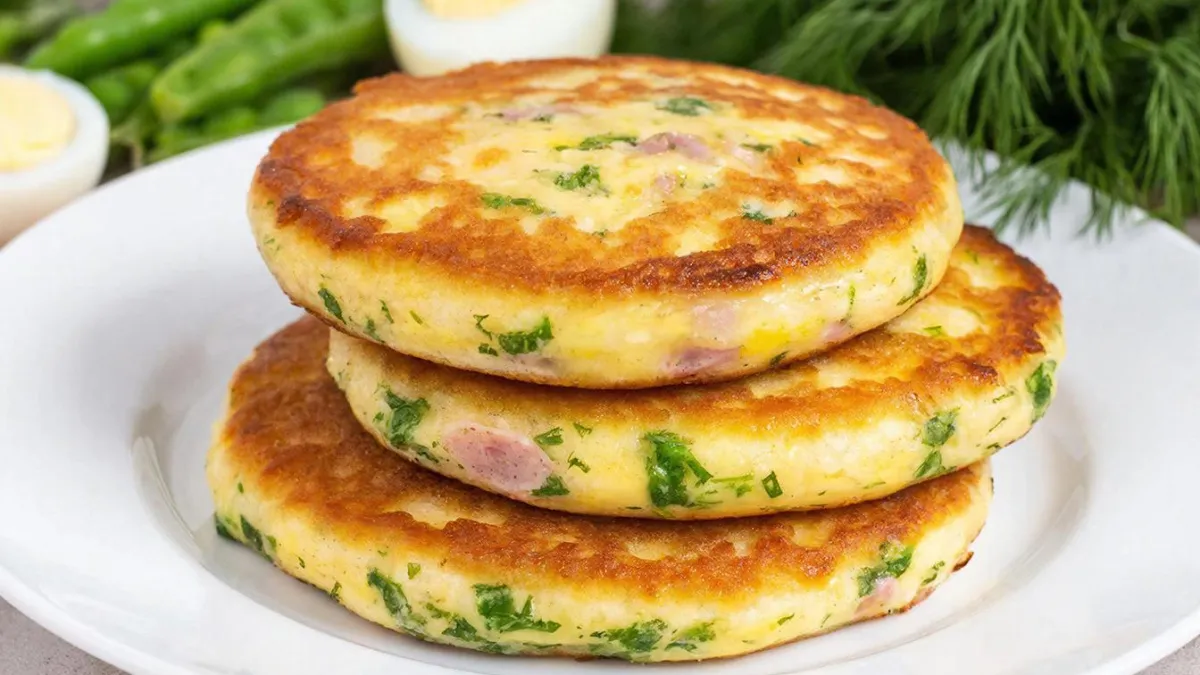 Пучок укропа, сыр и творог — весенняя вкуснятина на кефире. Лепешки хоть каждый день ешь: без замеса за 5 минут