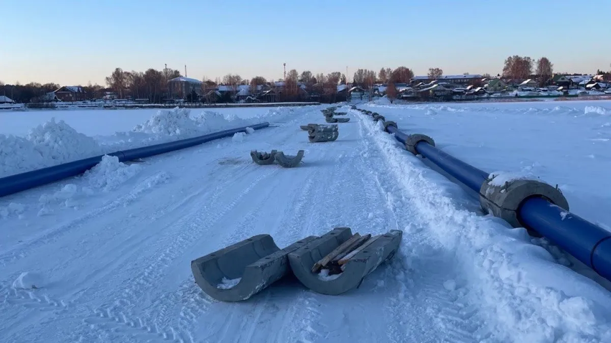 В Удмуртии началось строительство дюкерного перехода через пруд для обеспечения жителей водой