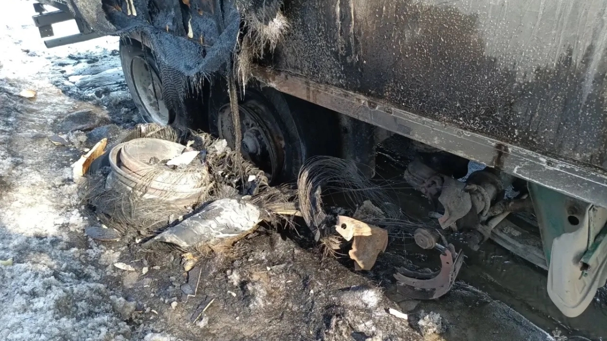 В Удмуртии при тушении пожара в автомобиле пострадал водитель