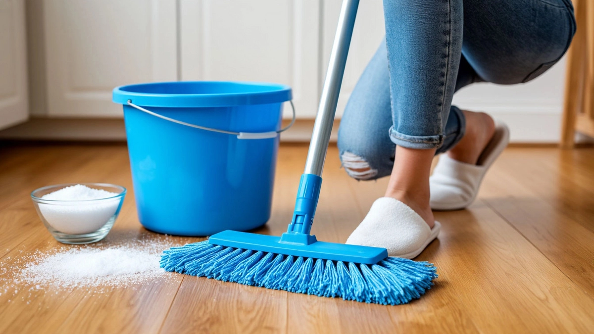 Мою пол соленой водой: почему этот забытый метод снова покоряет сердца хозяек