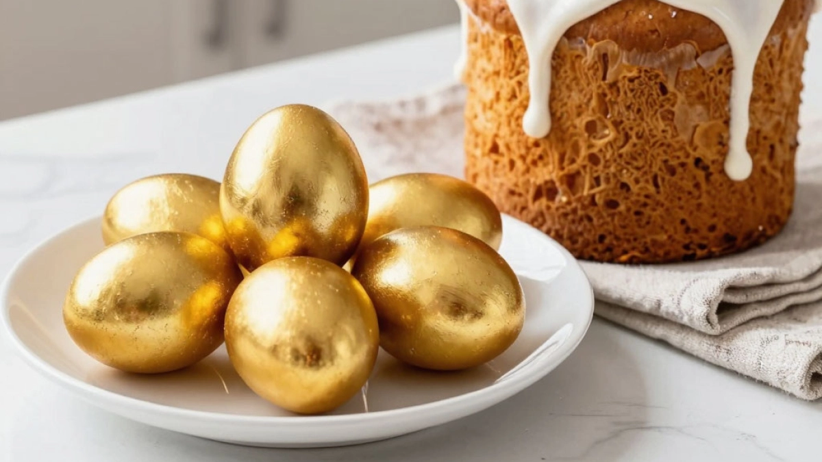 Космический узор на пасхальных яйцах: простой трюк с рисом за 10 минут