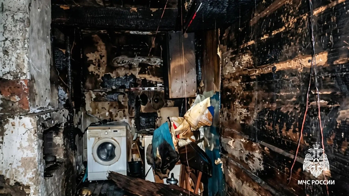 В Удмуртии пенсионерка пострадала при пожаре из-за картона на печи