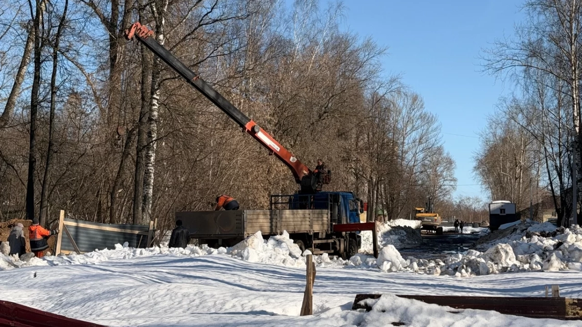 Ремонт ливневки на улице Сибирской в Глазове возобновлен