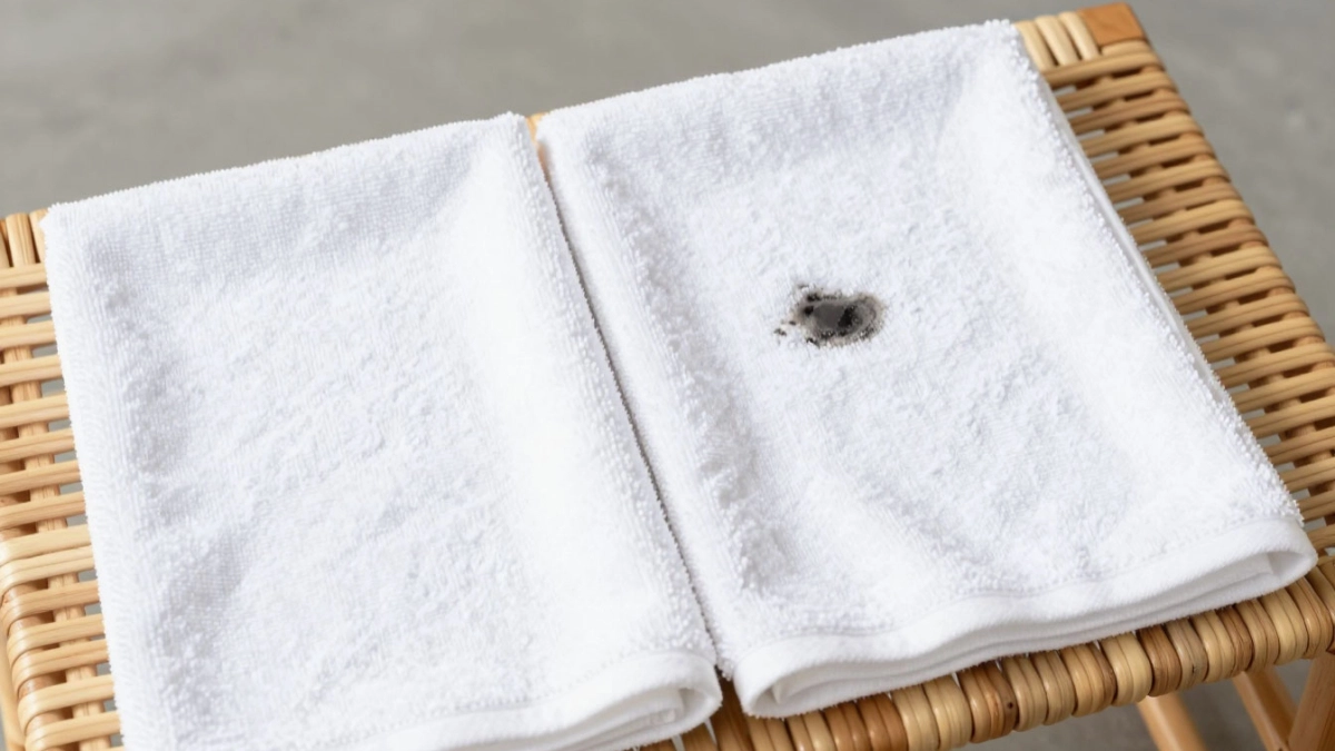 Кладу кухонные полотенца и прихватки под воду и в пакет - 1,5 минуты и ни одного пятнышка: даже старый жир исчезает