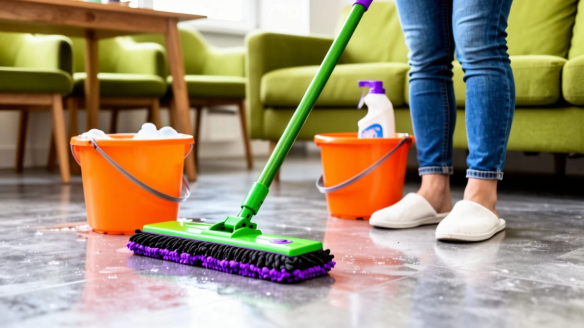Полы можно не мыть неделями: всего одна ложка на ведро воды и поверхности сверкают как зеркало