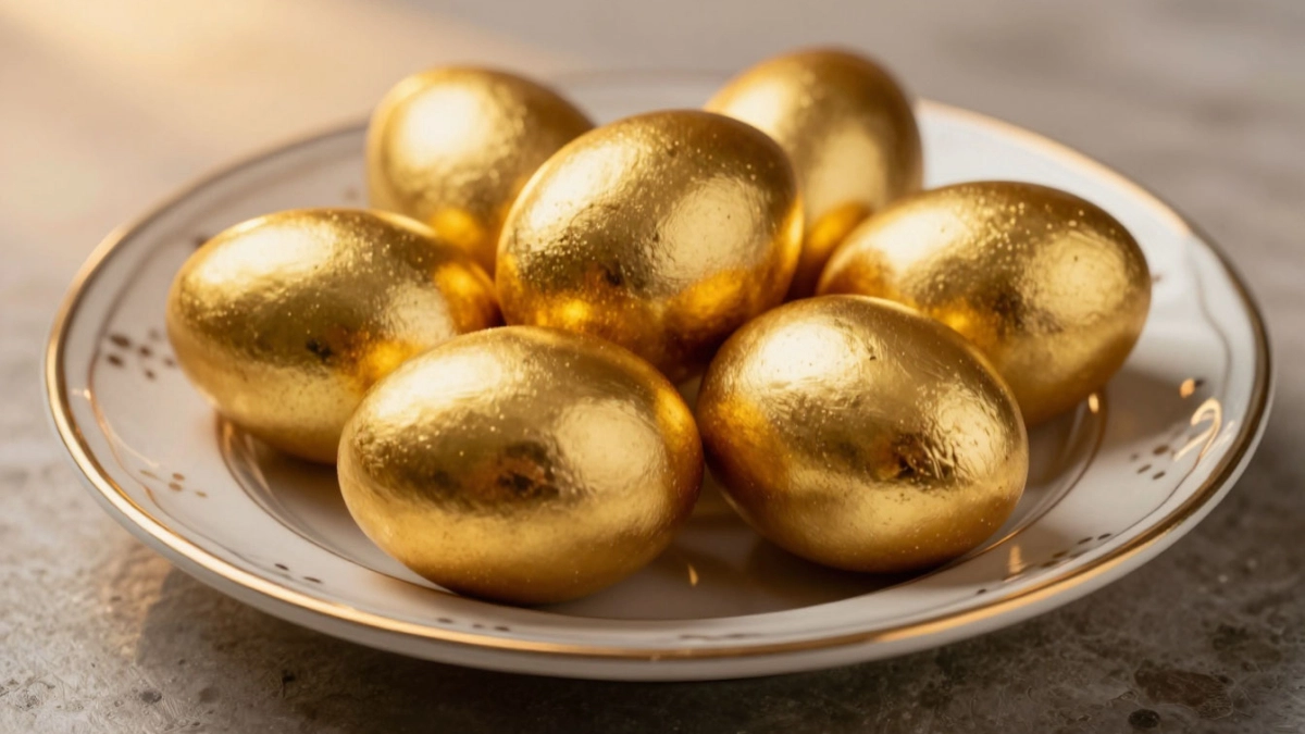 Ярче, чем от луковой шелухи: этот овощ красит яйца в золотой — пасхальные яйца засверкают как сокровища