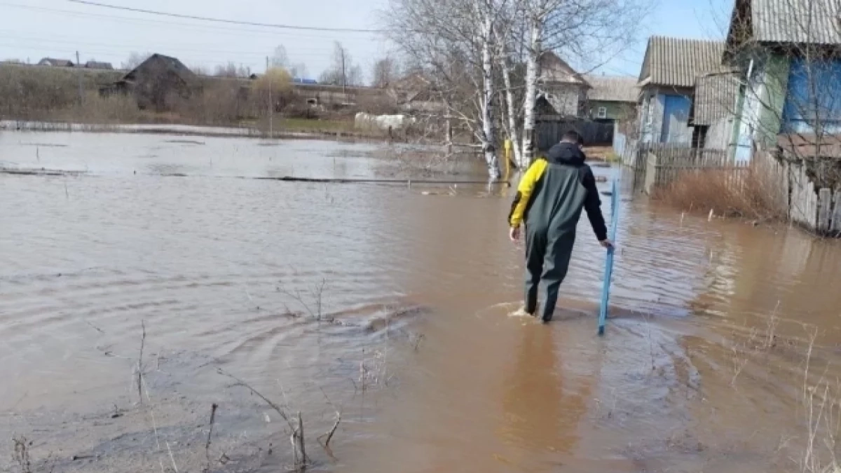В Удмуртии из-за паводка подтопило жилые дома: власти задействовали более 2600 спасателей и 1000 единиц техники
