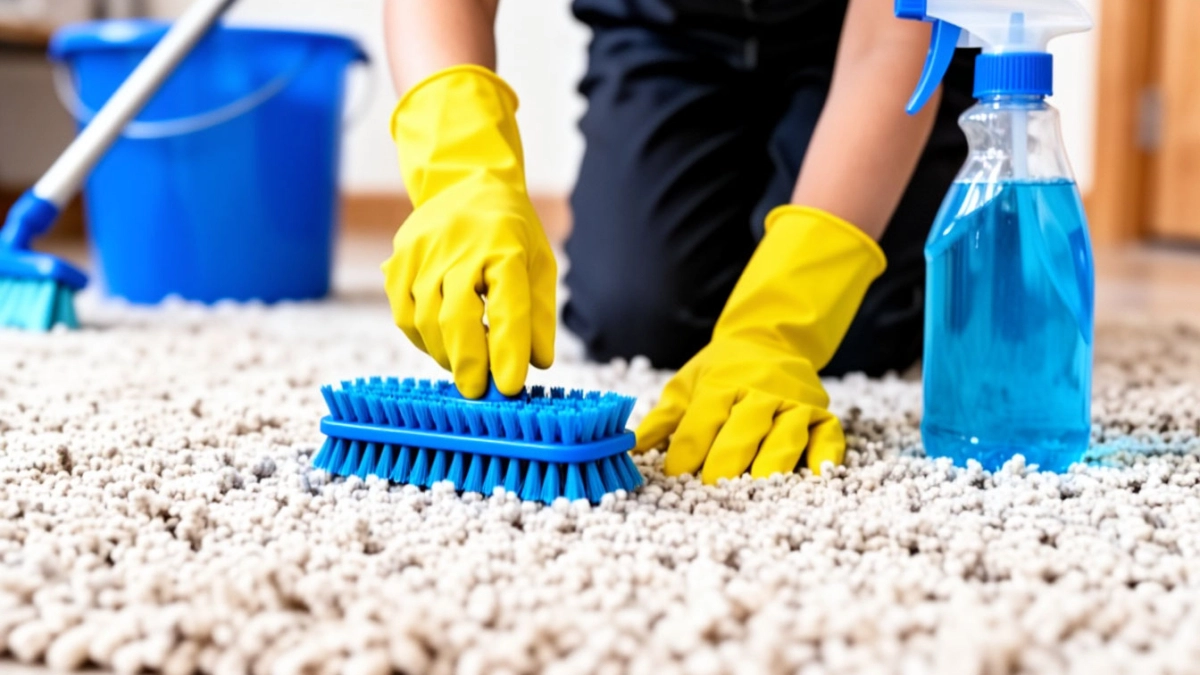 Затоптанный ковер станет как новый: простой способ, который используют в химчистках