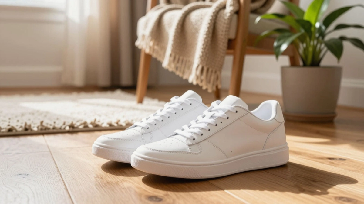 3 капли на ватный диск — и трем по белой подошве: смоет желтые застарелые пятна