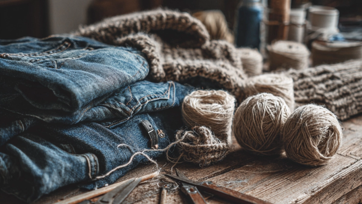 Беру старые джинсы и клубок пряжи: 6 идей, как создать особенную вещь без швейной машинки 