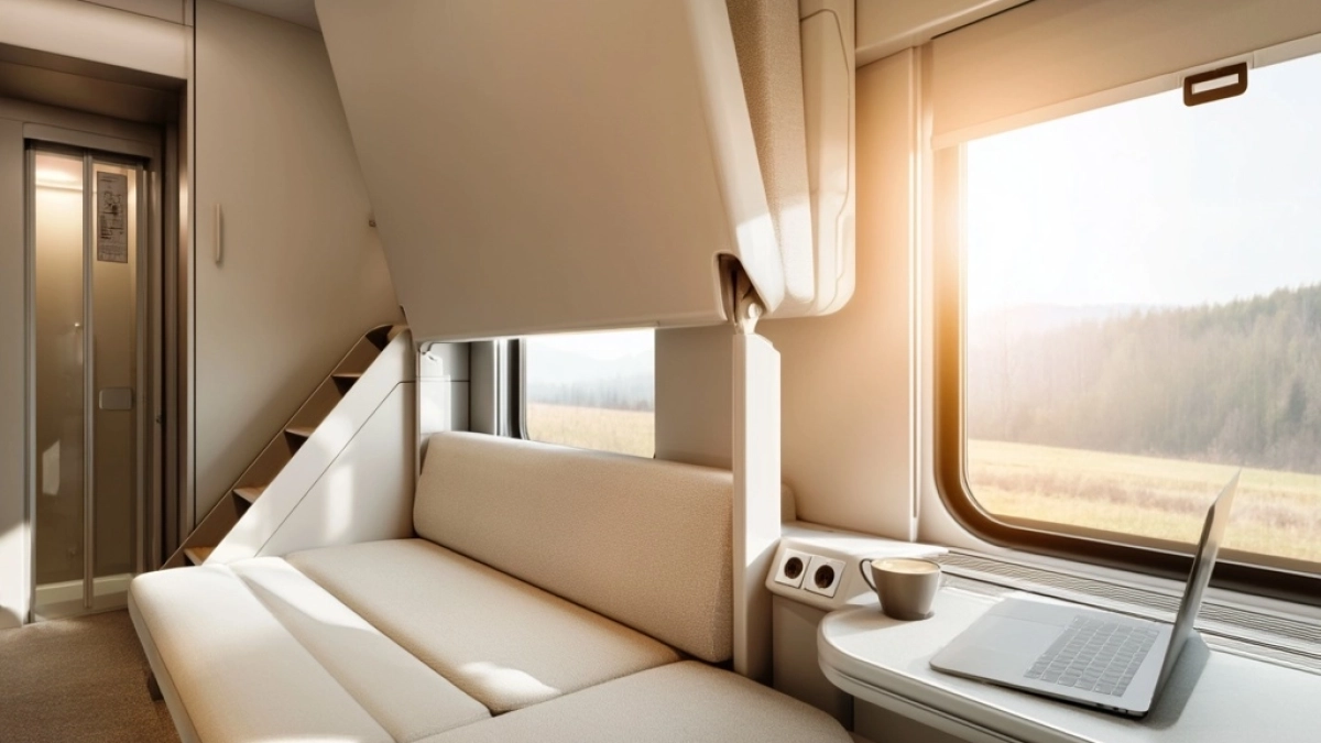 Новый вагон класса СВ: много места и мебель-трансформер — для самого долгого путешествия