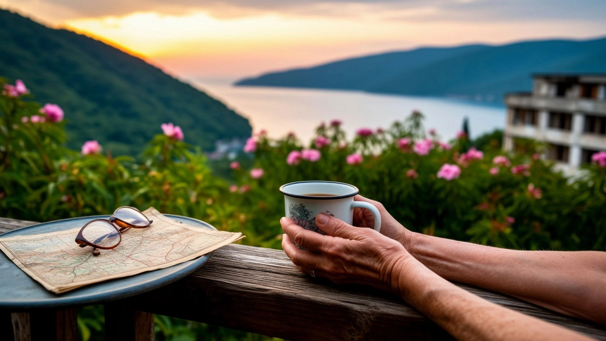 Остановилась в Гагре в отеле возле моря за 2850 руб в сутки. Показываю, что получила за эти деньги