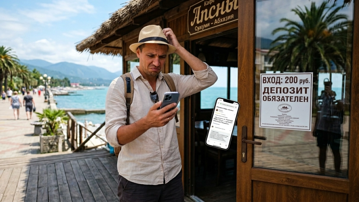 Новое правило туристического сезона в Абхазии: вход в рестораны и кафе теперь платный
