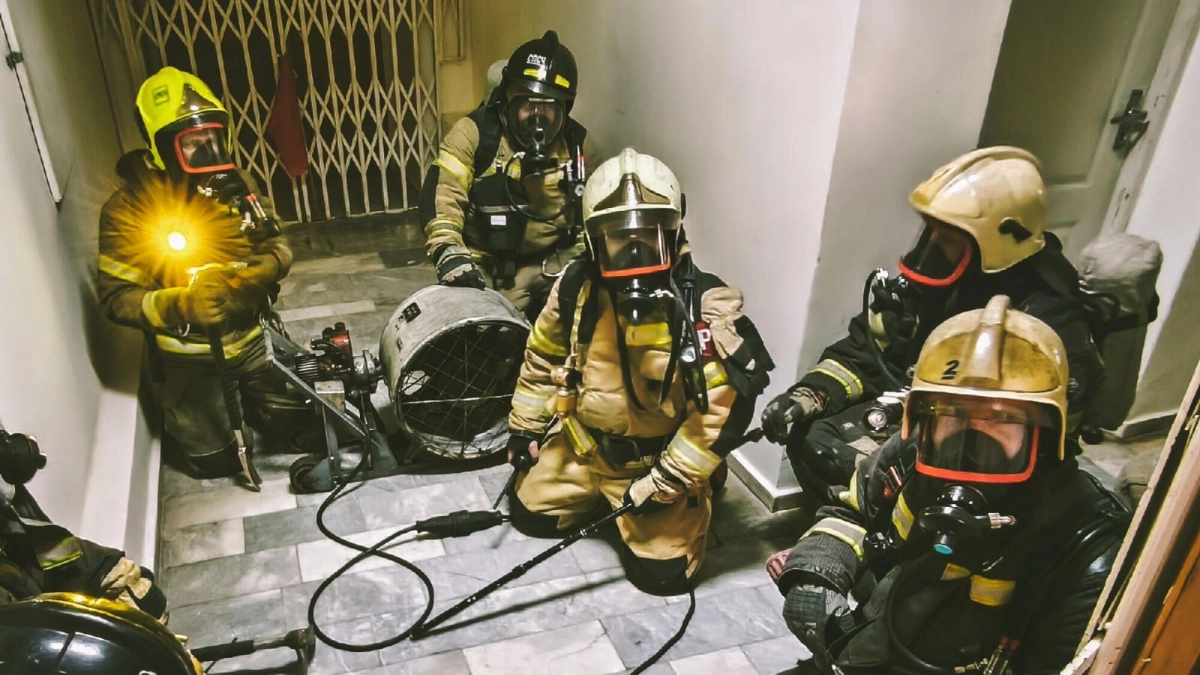 В Национальном музее Удмуртии прошло пожарно-тактическое учение