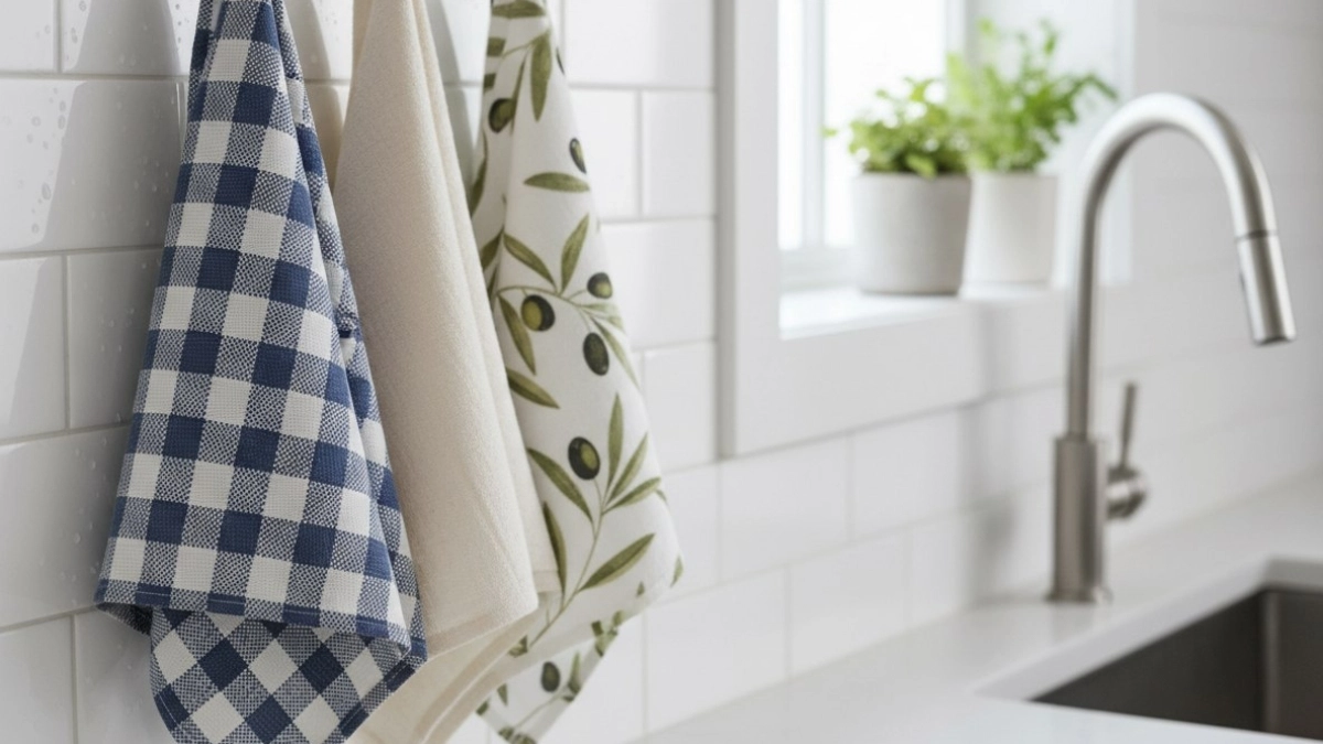 Перестала стирать кухонные полотенца - использую пакет-фасовку: 5 минут, и они как новые 