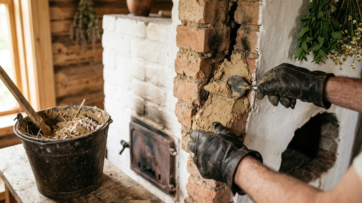 Состав, который склеивает печь намертво: трещины исчезают на глазах и даже не пытаются вернуться 