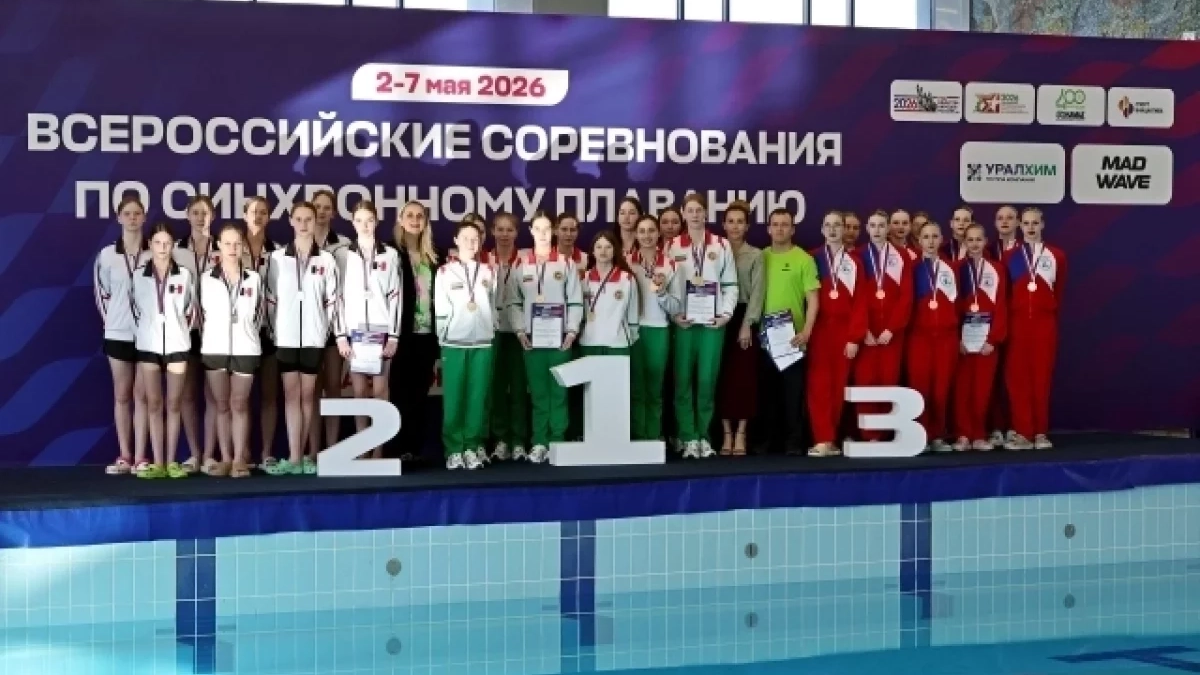 Сборная Удмуртии выиграла 7 медалей на всероссийских соревнованиях по синхронному плаванию в Набережных Челнах