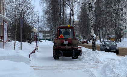 В Глазове готовятся вывезти до 60 тысяч кубометров снега к середине марта