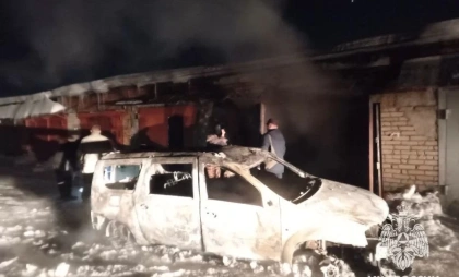 В Глазове участились пожары в гаражных кооперативах