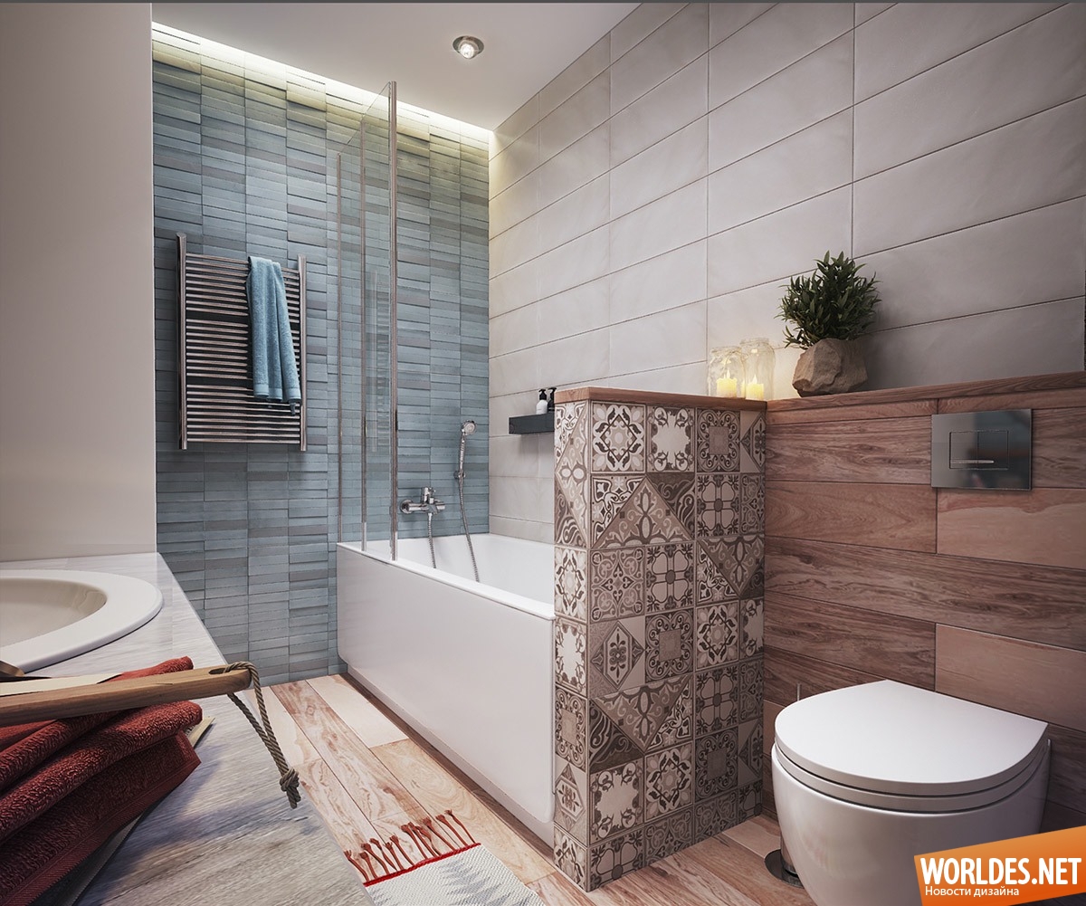 Модная плитка в дизайне ванной комнаты 2021 — Город Глазов